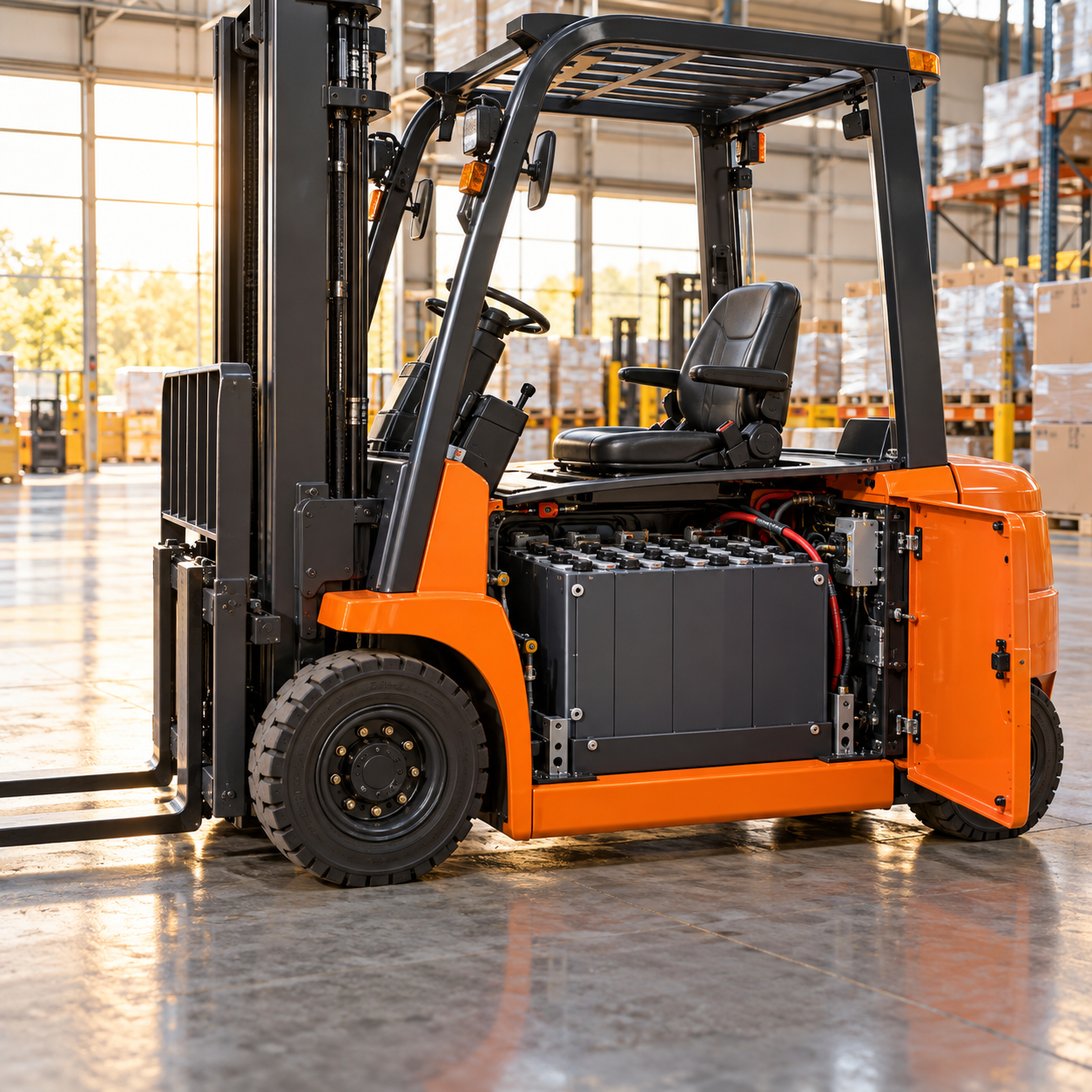 Ắc quy xe nâng và thiết bị